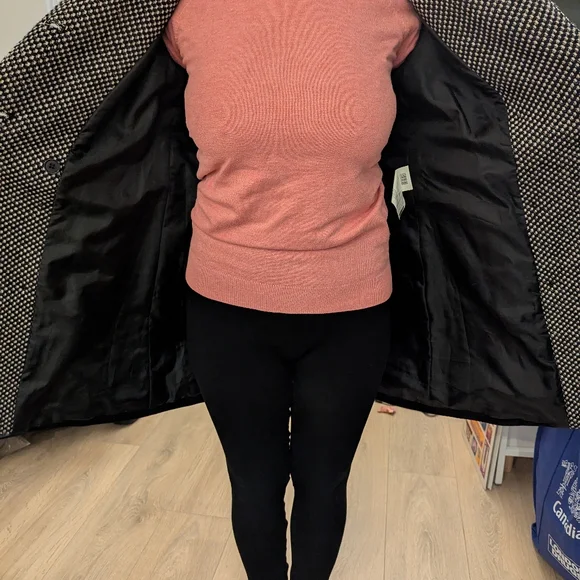 Wool checkered coat - Picture 4 of 5